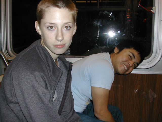 Julee and Efran on the Bus (photo3205)